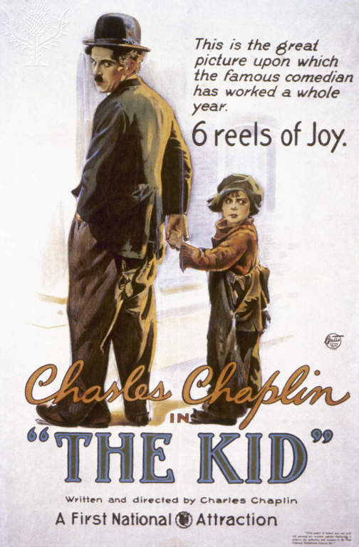 Poster for Charlie Chaplin in The Kid, 1920
