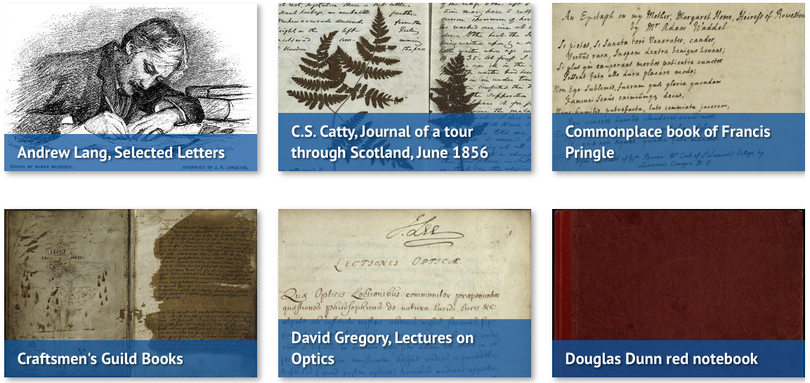 Some of the St Andrews Digital Collections