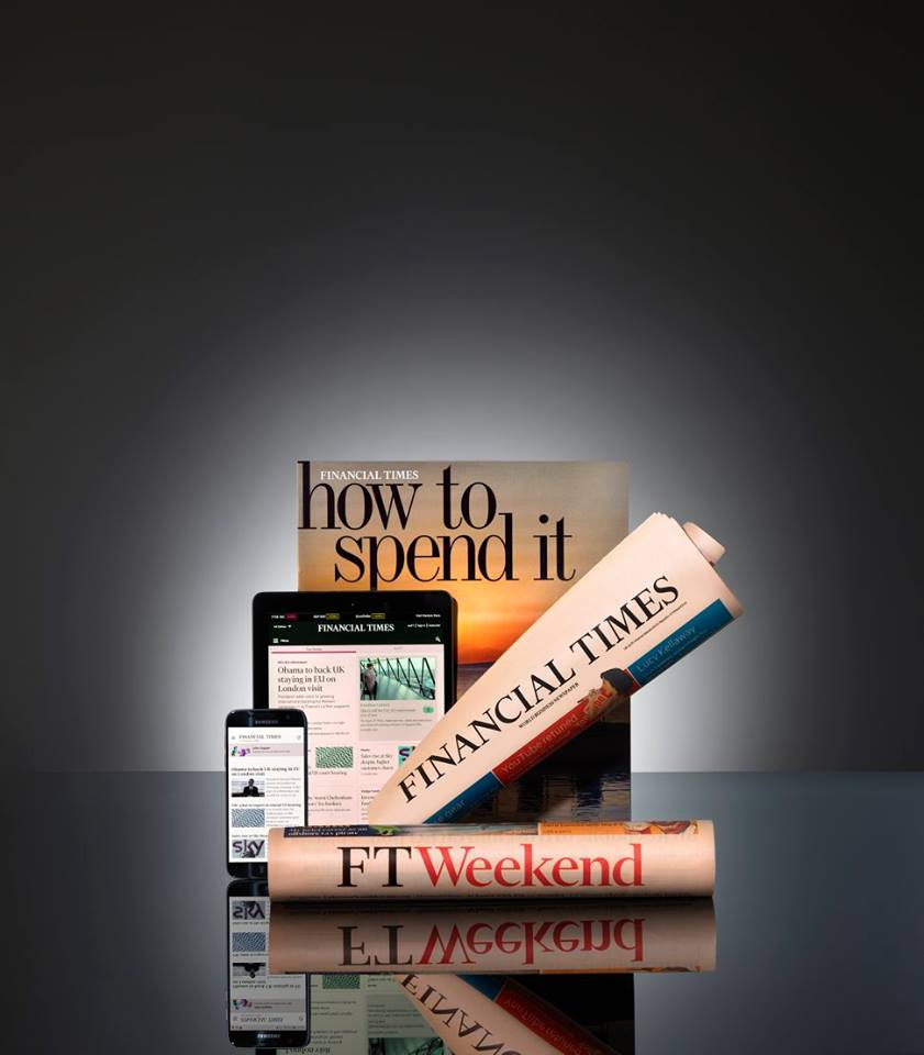 Image of print and electronic version of the FT.com