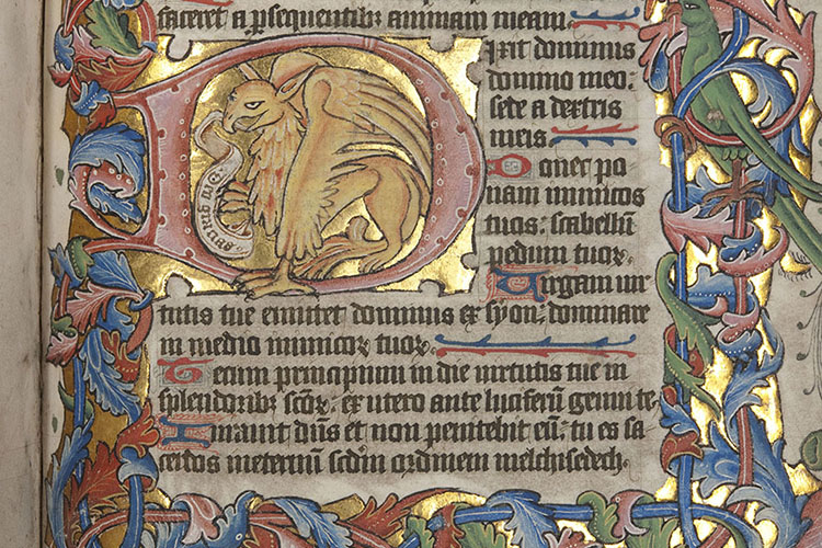 Image of griffin from St Andrews Psalter