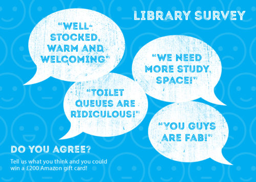 Library Survey A6 postcards front