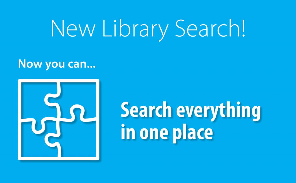 Poster advertising Library search