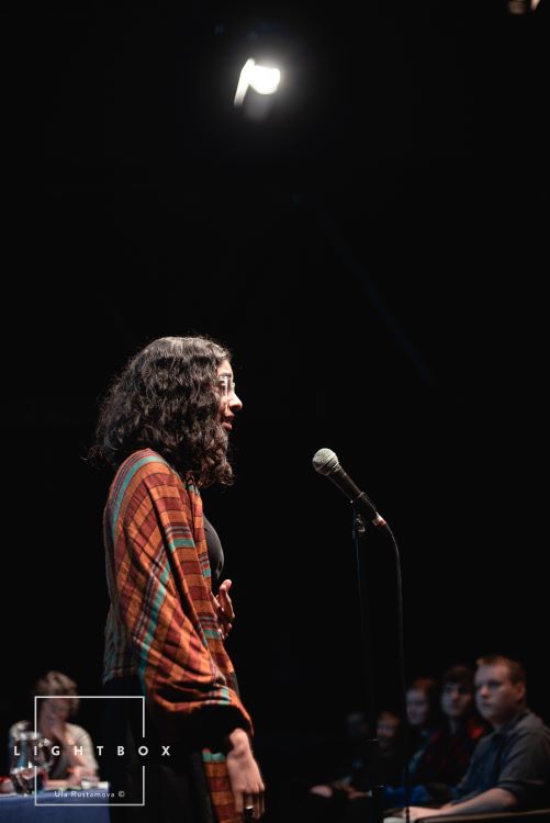 Mallika Balakrishnan performing at StAnza 2020