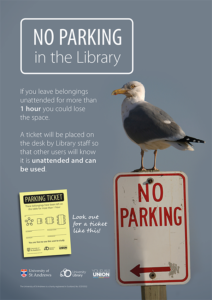 seagull poster for seat hogging campaign