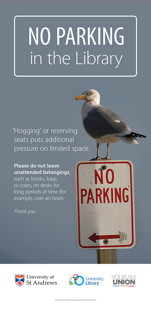 Seat hogging pullup banners