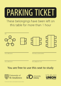 image of parking ticket for seat hogging